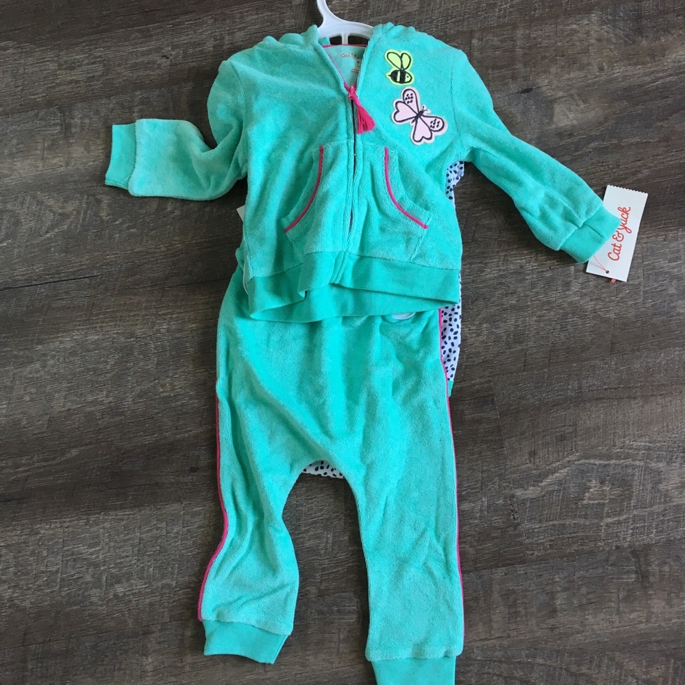 CAT & JACK 3PIECE JOGGING SET Baby- SZ 12M NWT